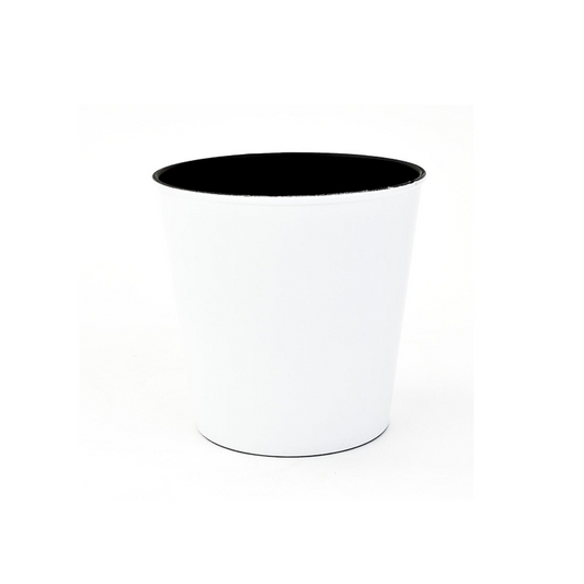5 inch Recycled Plastic Pot - White