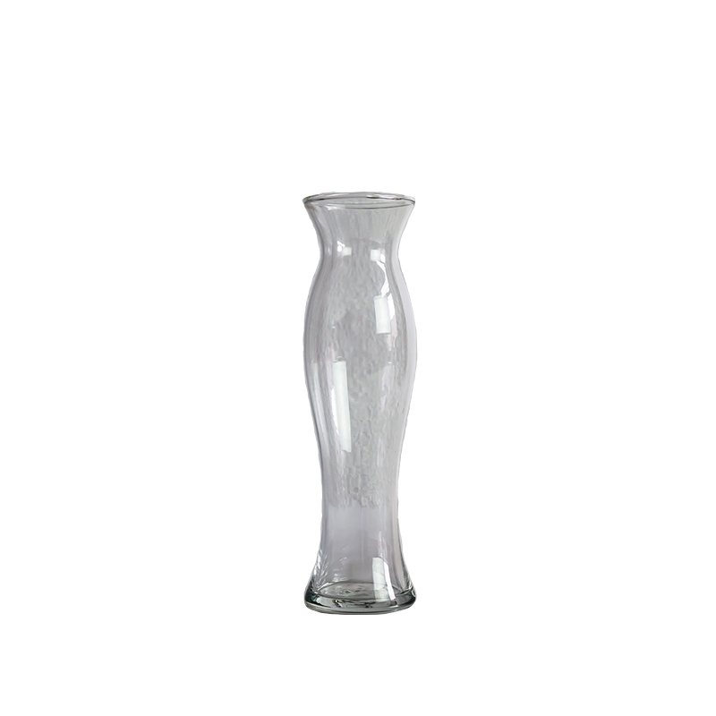 9" Tall Glass Tropical Vase