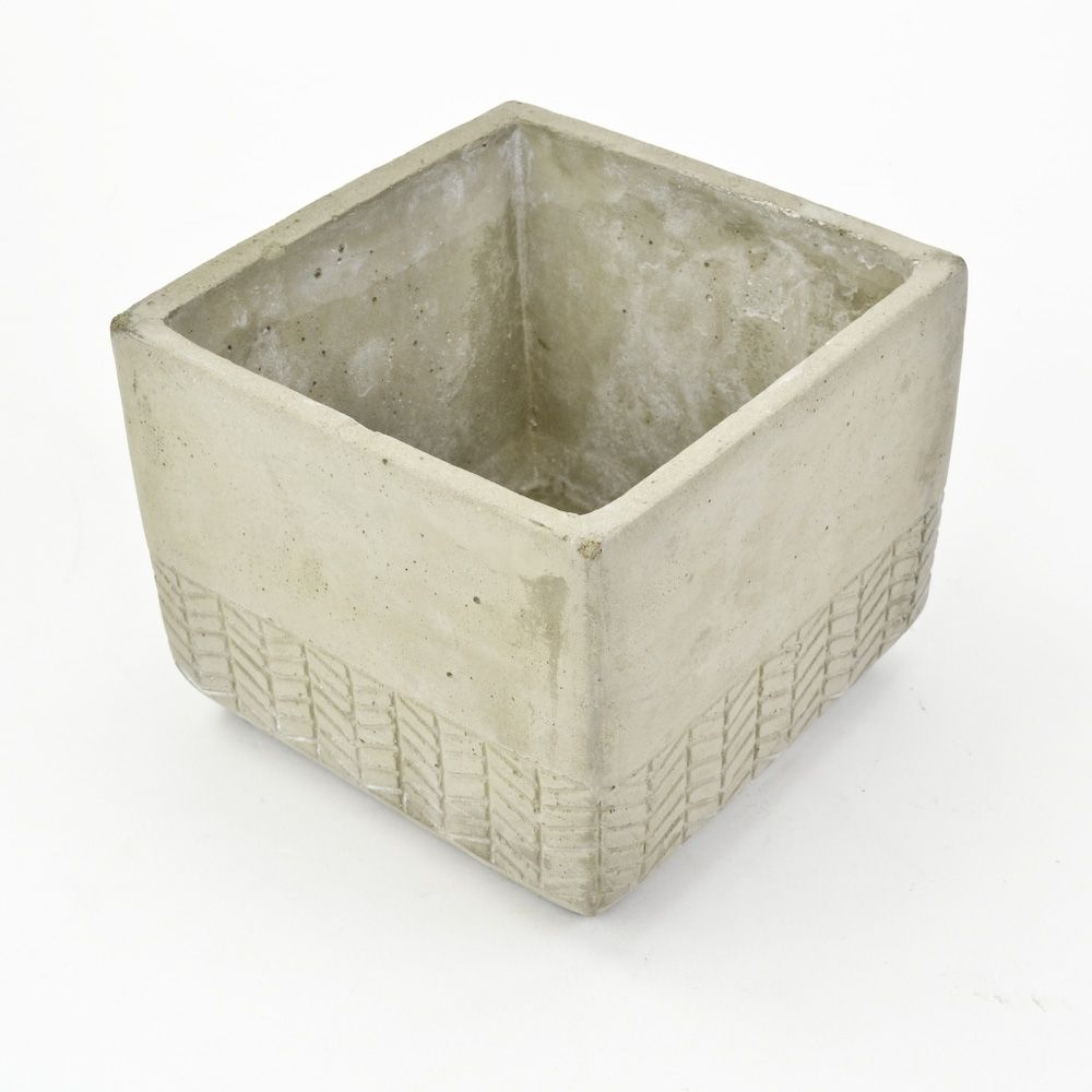 Concrete Ceramic Square Planter