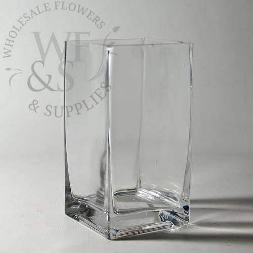 Square Glass Vase 6-inch x 3-inch