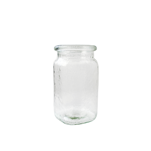 6 1/2" Hammered jar crystal