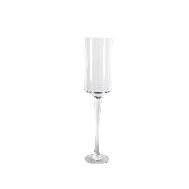 Glass champagne Vase 23.8" Tall