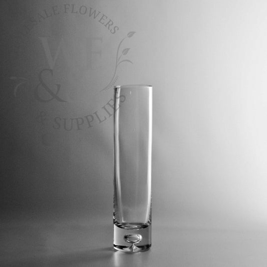 Glass Cylinder with thick base 10 inch by 2.5 inch