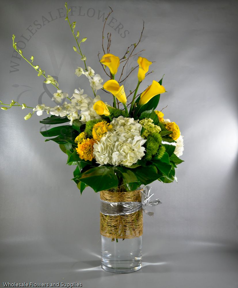 Glass Cylinder Vase 14" x 6 "