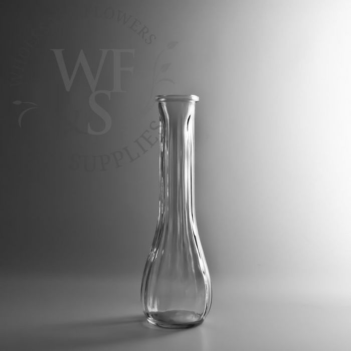 Fluted Glass Bud Vase