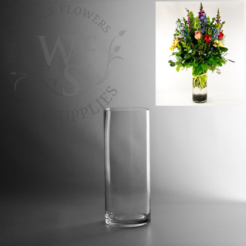 10 x 4 Glass Cylinder Vase