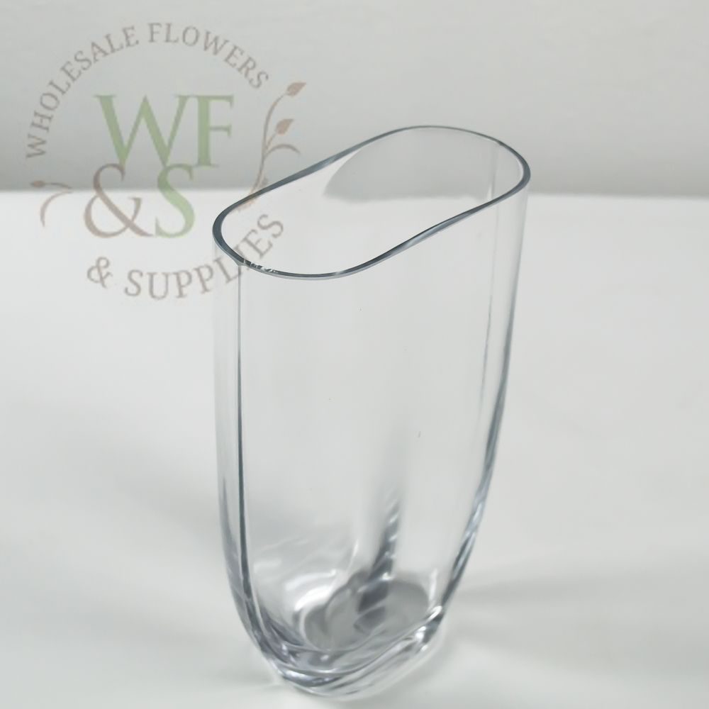 Oval Pill Glass Vase 12" Tall