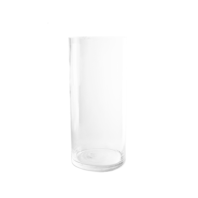 18" by 8" Glass Cylinder Vase