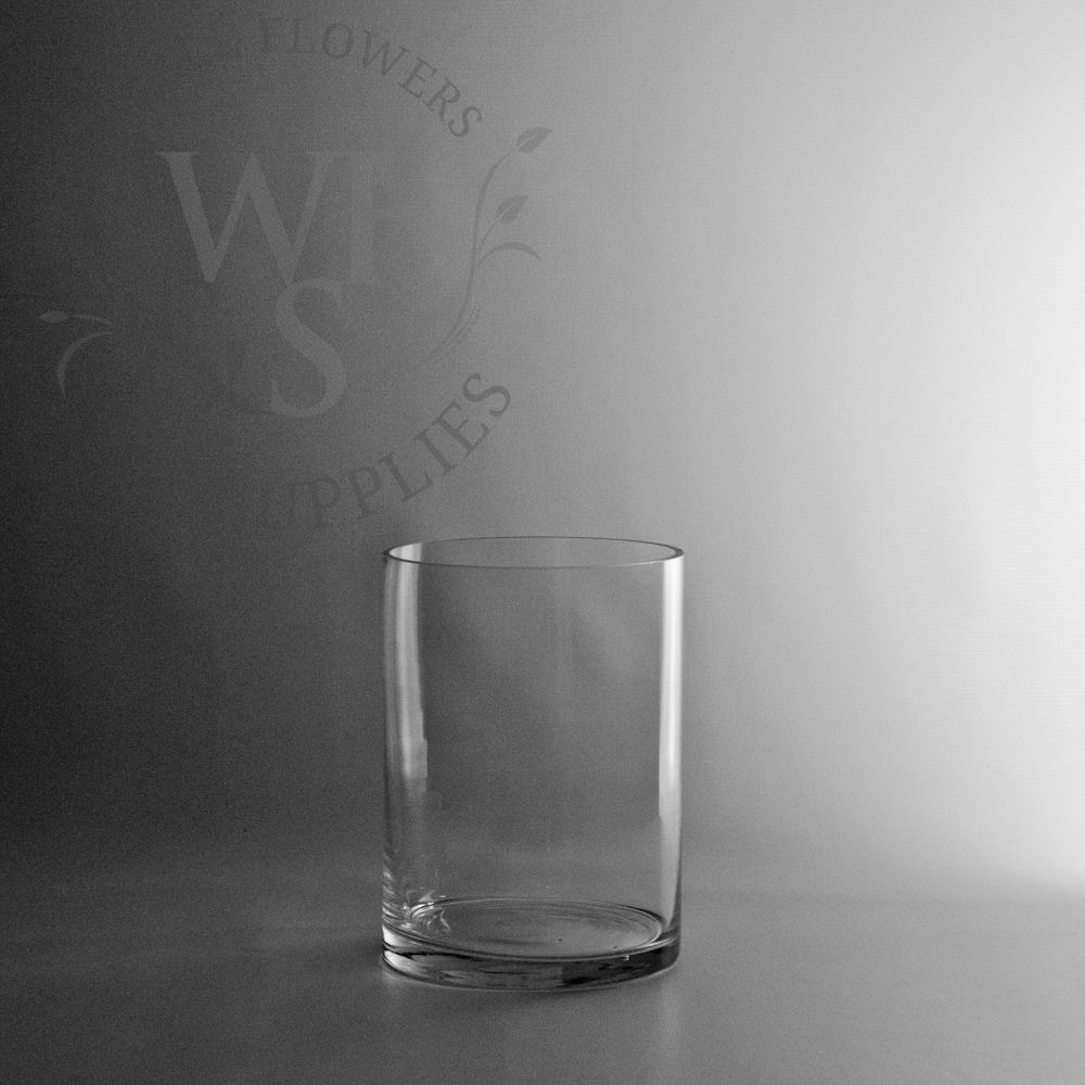 Glass Cylinder Vase 8-inch x 6-inch
