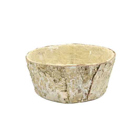 8 inch Birch Bark Planter Flower Pot