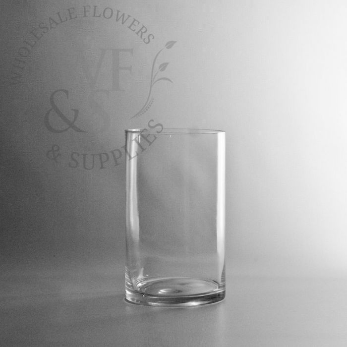 8-inch x 5-inch Glass Cylinder Vase