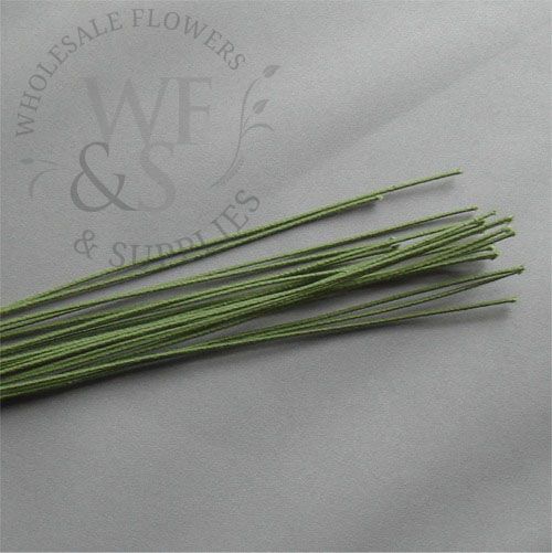 Green Cloth Floral Stem Wire
