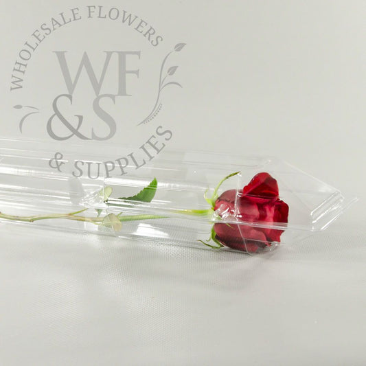 Single Rose Box -Clear (Rose Not Included)