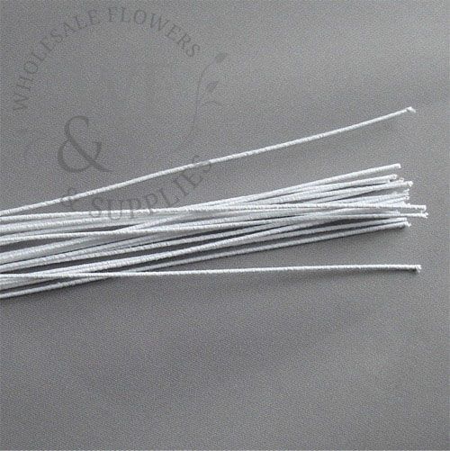White Cloth Floral Wire