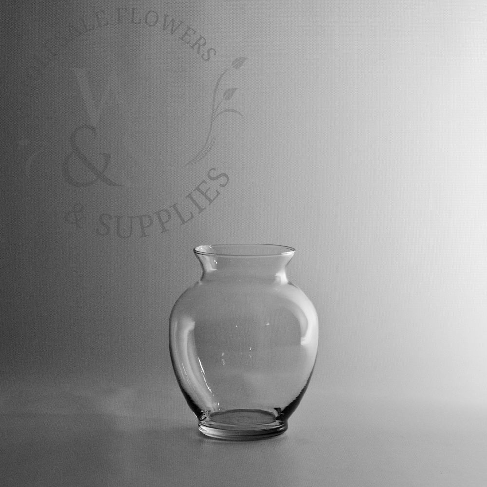 Glass Ginger Vase 6¼" Tall