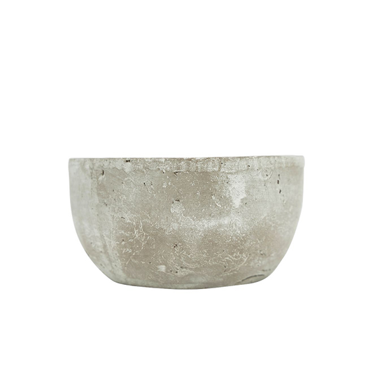 8.5" Round Stone Concrete Bowl
