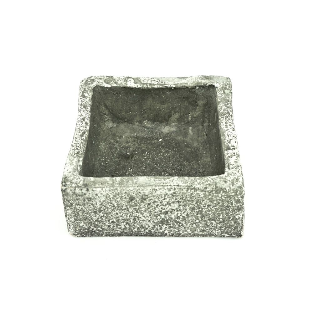 Weathered Clay Square Container