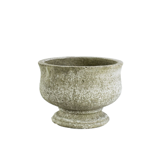 7" Clay Pedestal Pot
