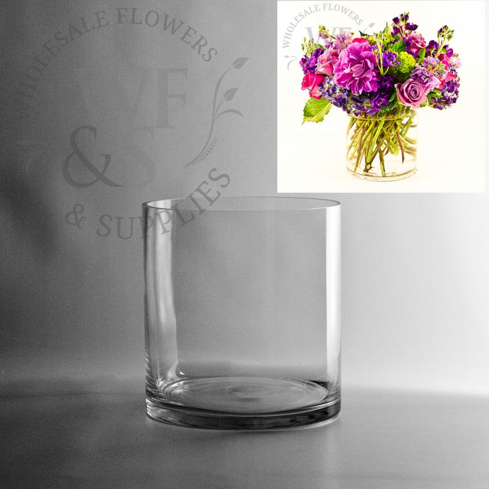 7.5 x 7 Glass Cylinder Vase