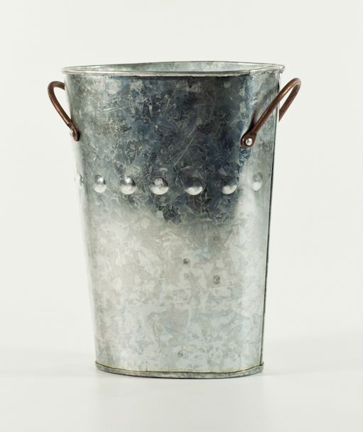 7.5" Vintage French Flower Bucket