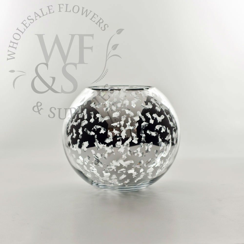 Mercury Glass Sphere Vase