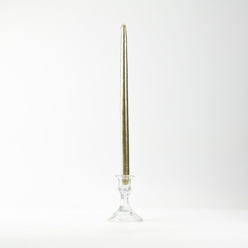 14½" Taper Candles Gold