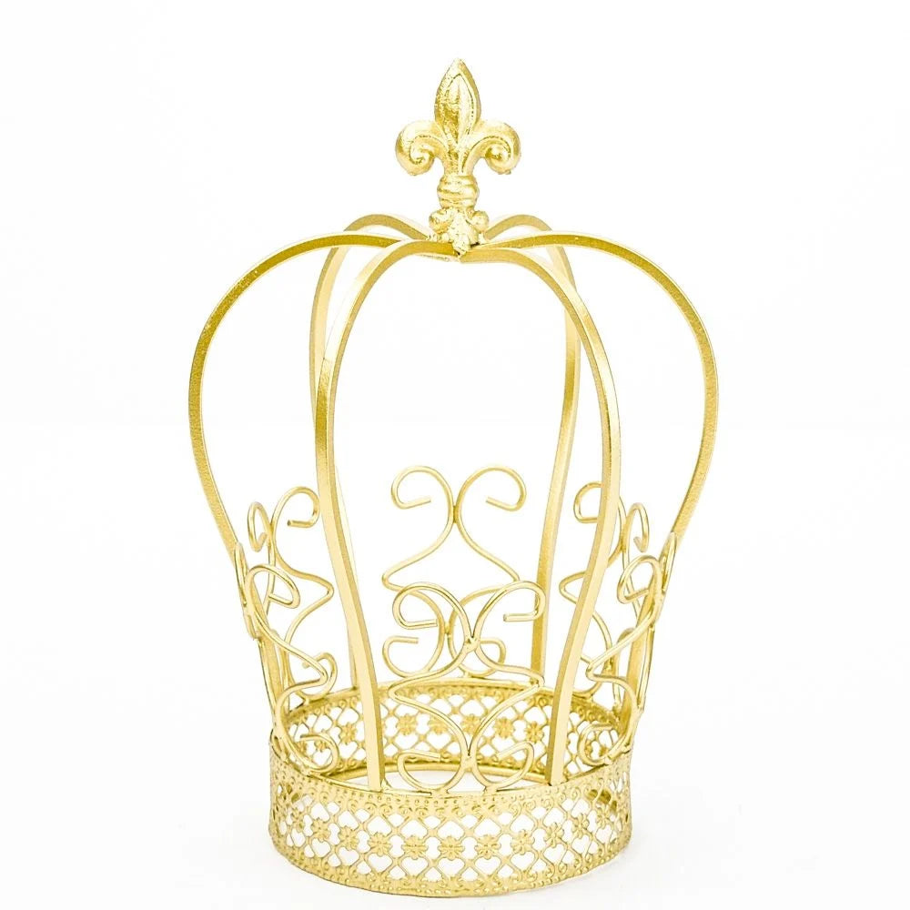 Golden Metal Crown Centerpiece