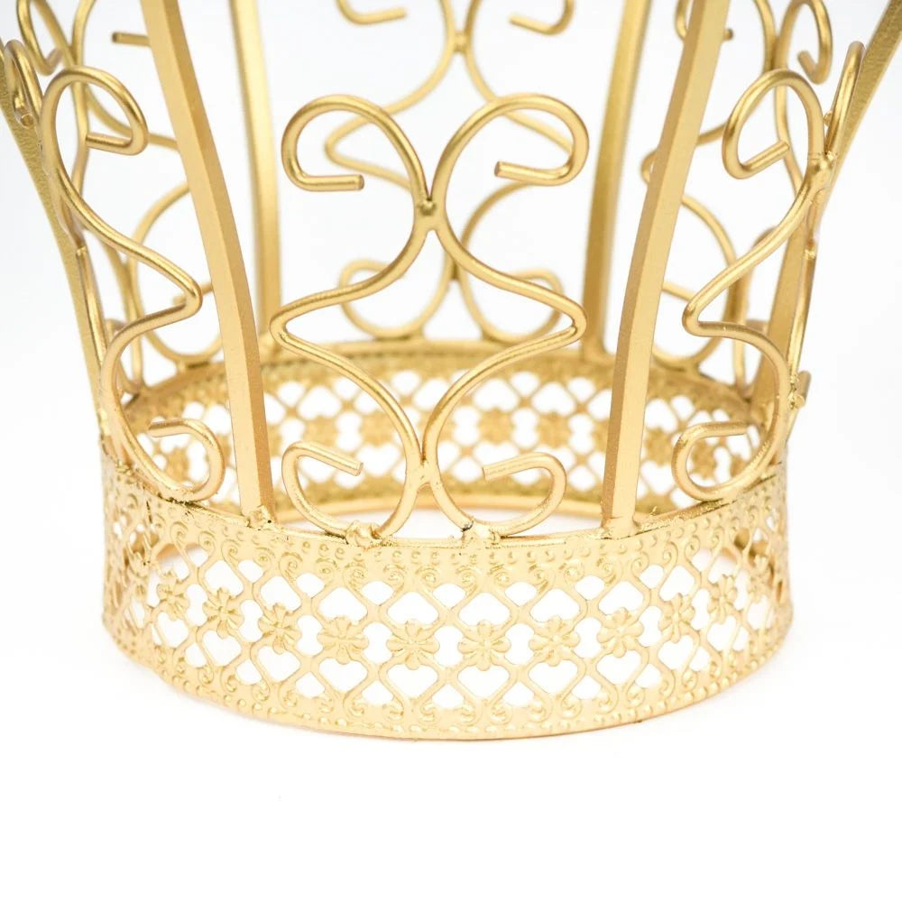 Golden Metal Crown Centerpiece