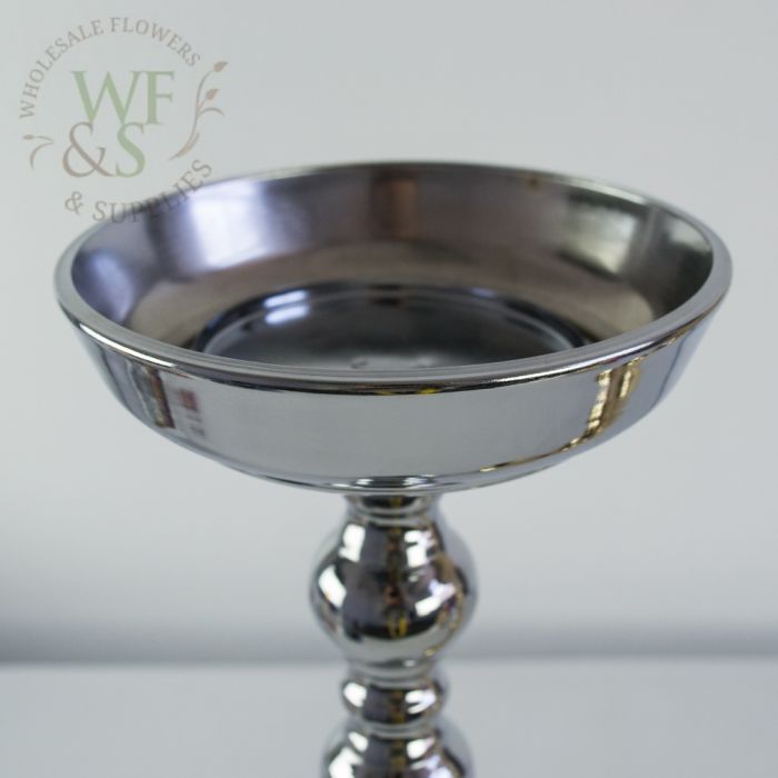 Silver Candlestick Metal Candle holder 18"