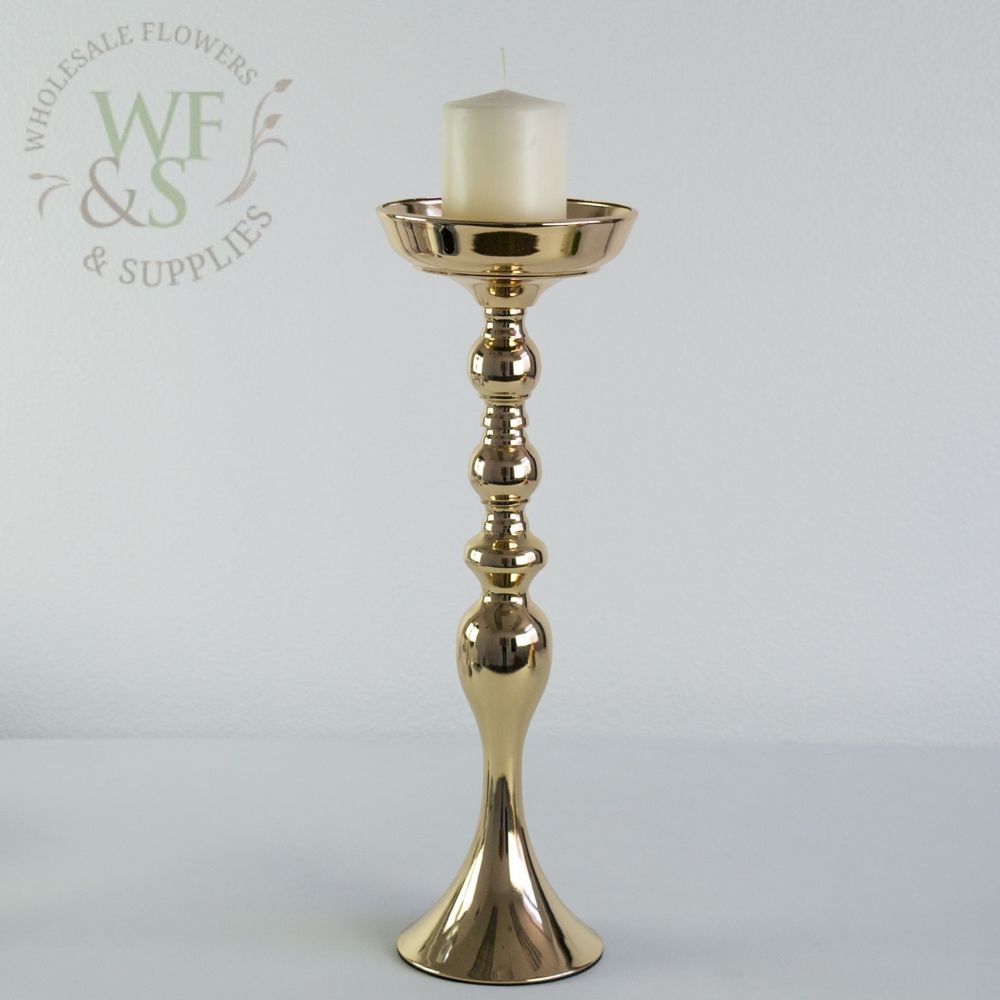 Gold Candlestick Metal Candle holders 18"