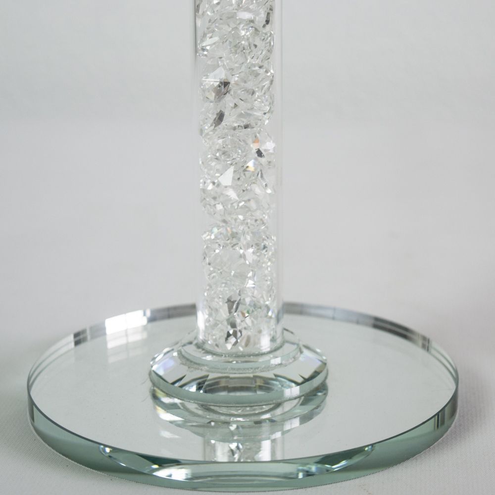 Glass Crystal Beaded Chandelier 24" Tall
