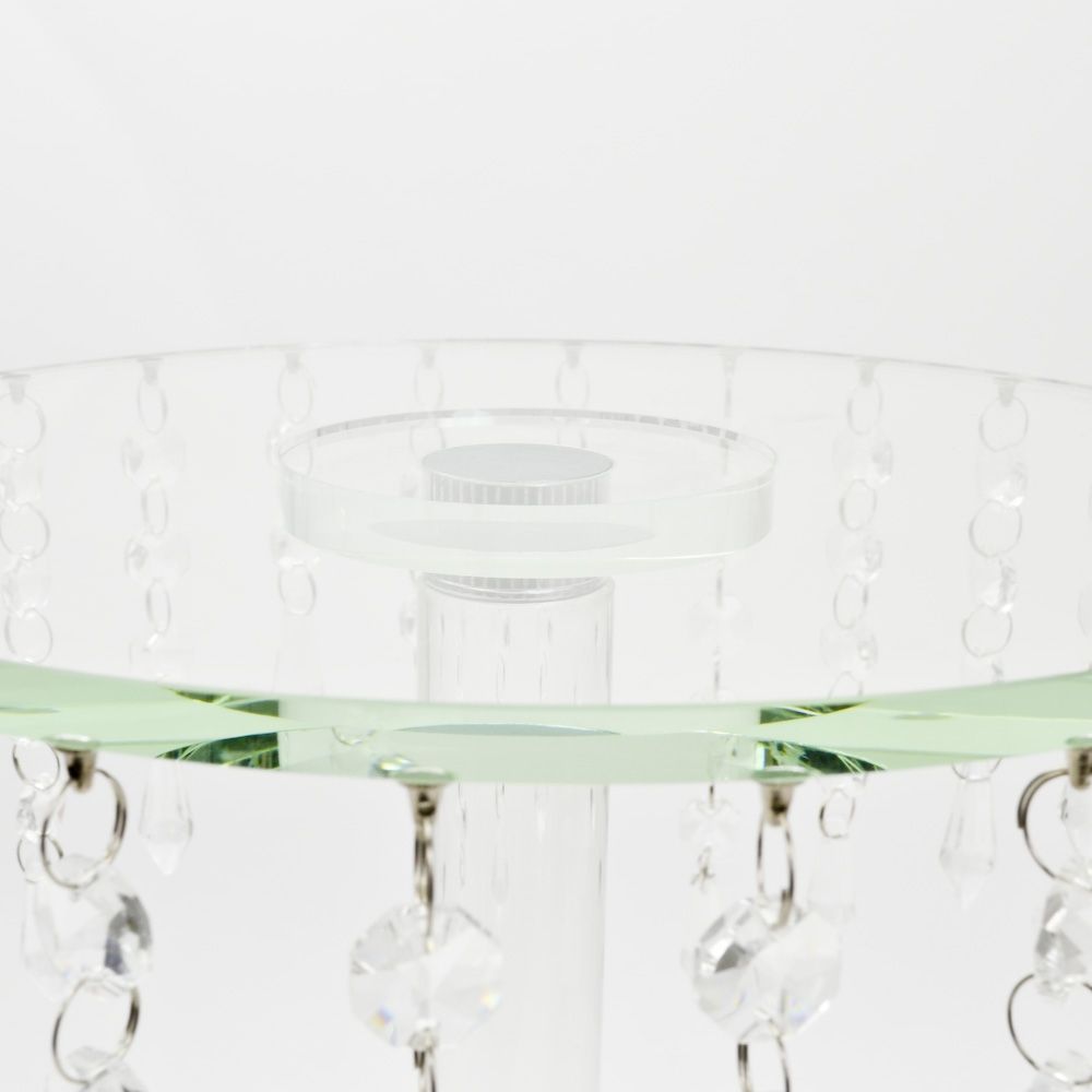 Glass Pedestal Platform Cake Stand 16.5 inch