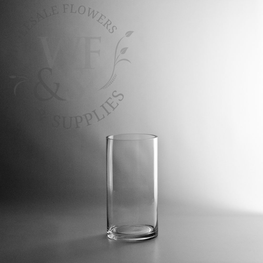 Glass Cylinder Vase 8-inch x 4-inch