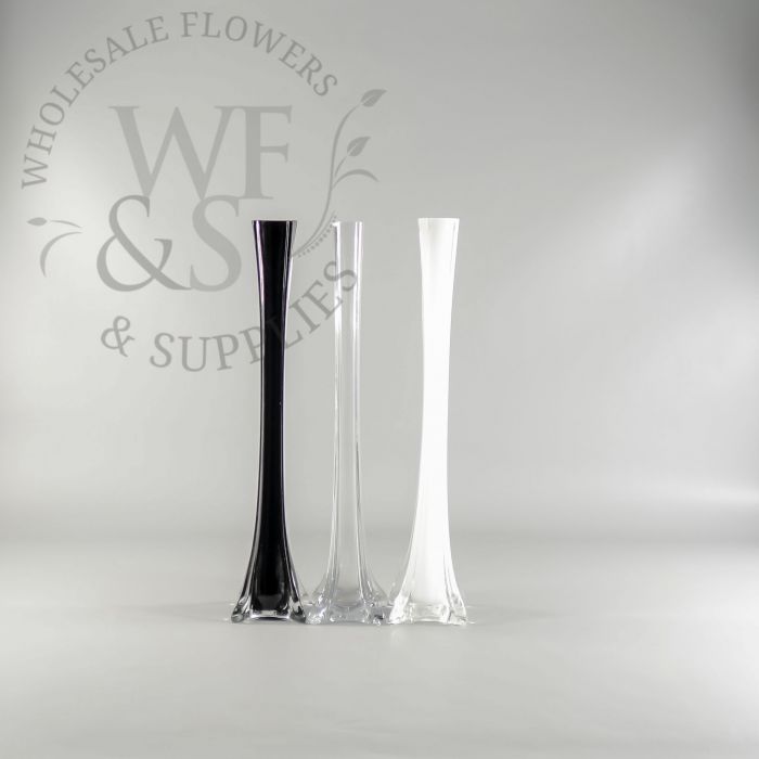 Eiffel Tower Glass Vase 16-inch - Clear