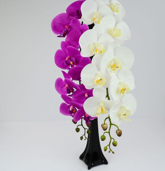 Real Touch Orchid Phalaenopsis Cream and Lavender 39"