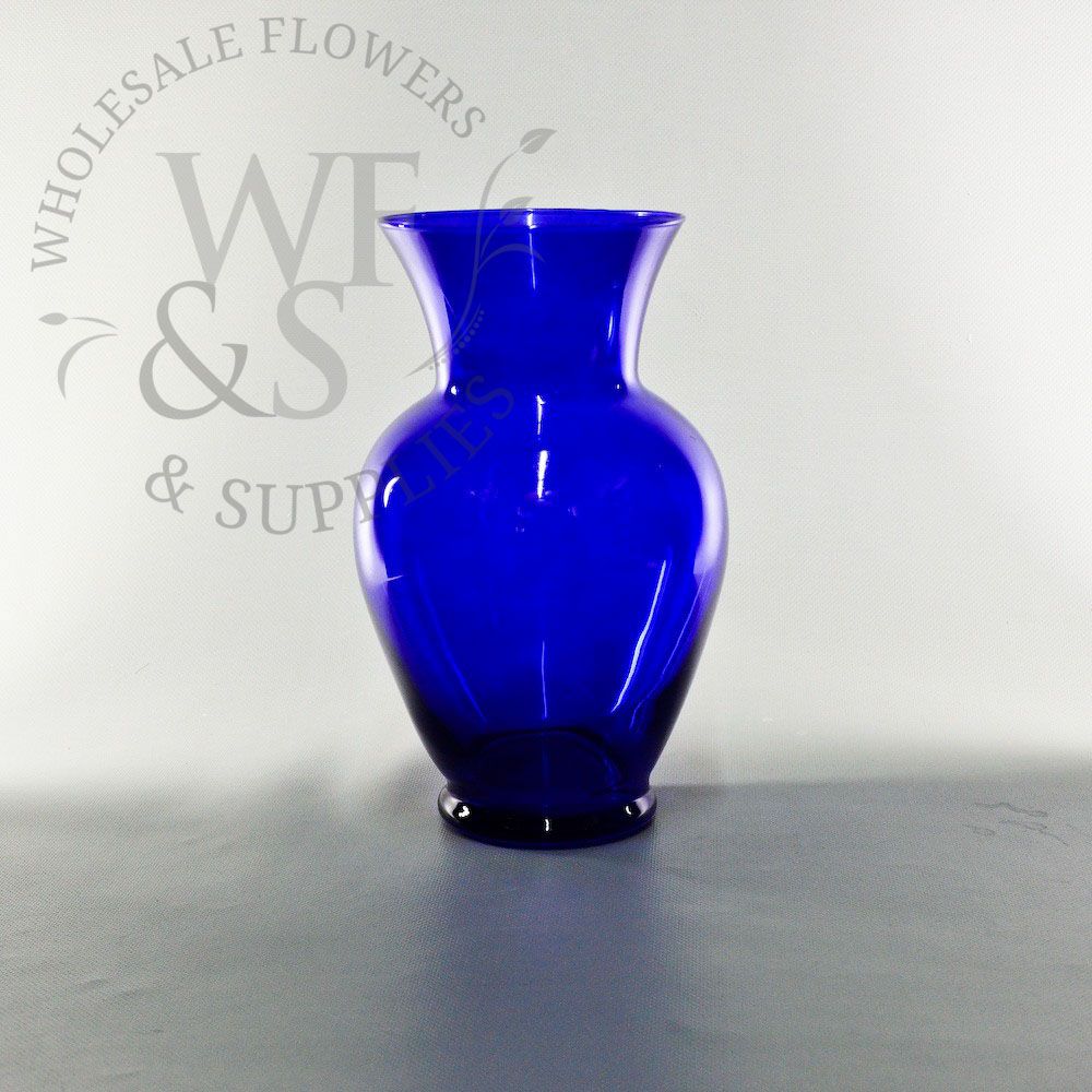Classic Glass Urn 10.5" - Cobalt Blue