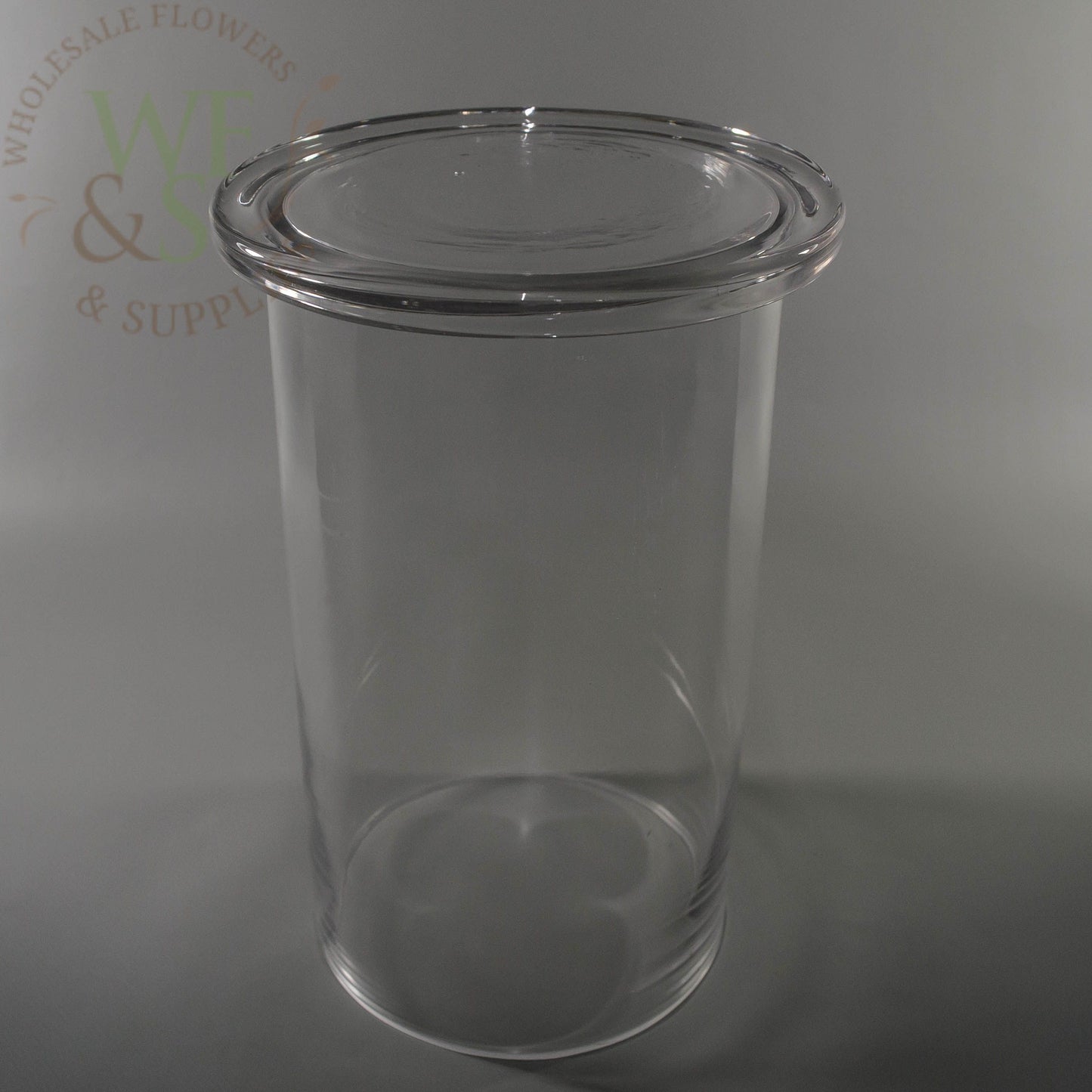 Glass Cylinder Candy Jar Vases with Lids Set of 3