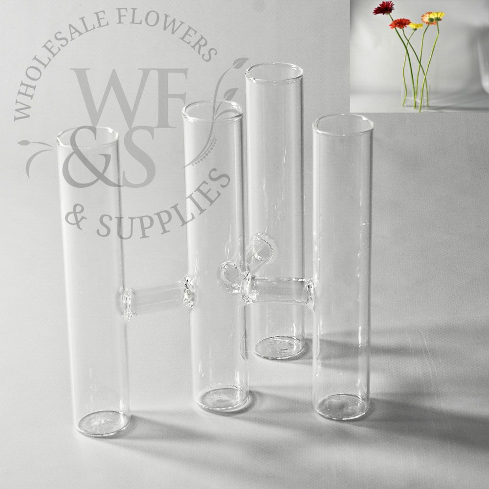 Four Stems Glass Bud Vase