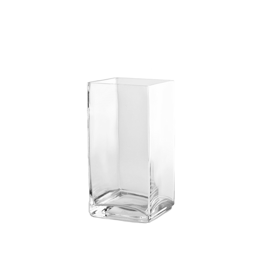 Glass Block Vase 8x4