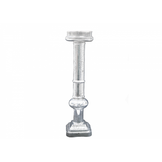Mercury Glass Candle Holder Stand- 21"
