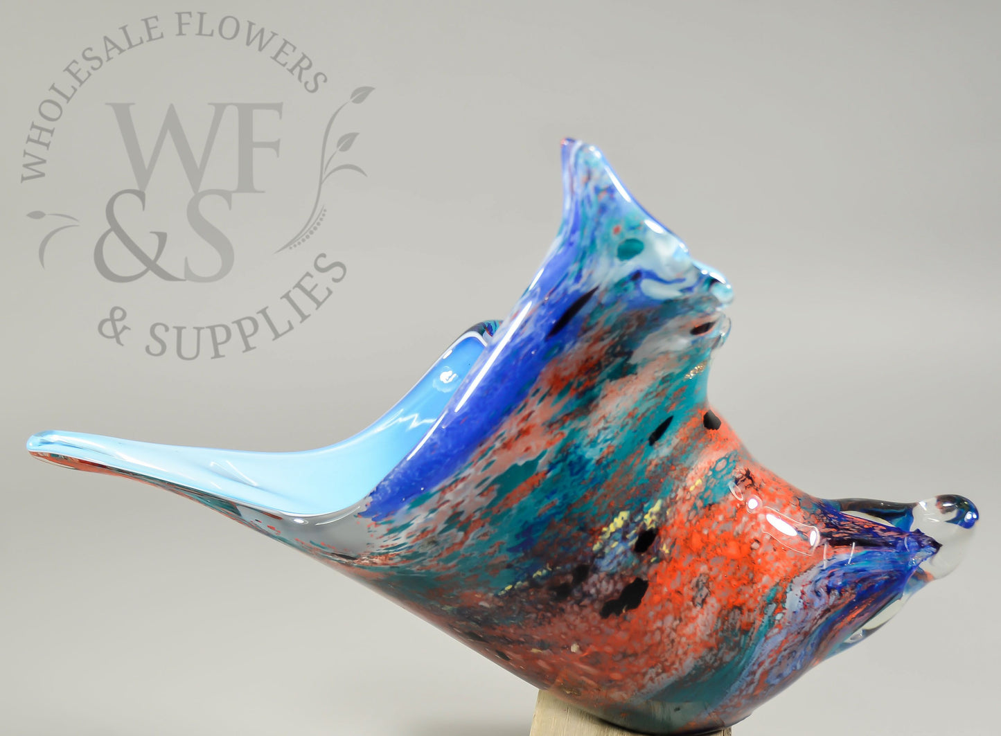 Hand-Blown Colored Glass Conch Shell