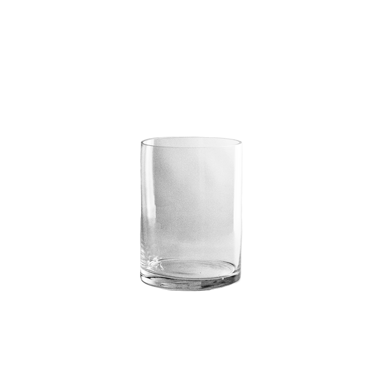 Glass Cylinder Vase 8-inch x 6-inch