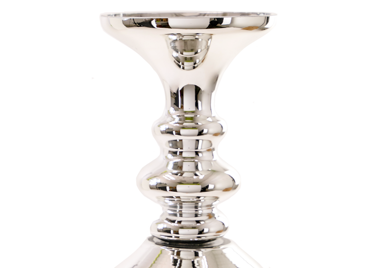 19.5" Silver Hurricane Vase