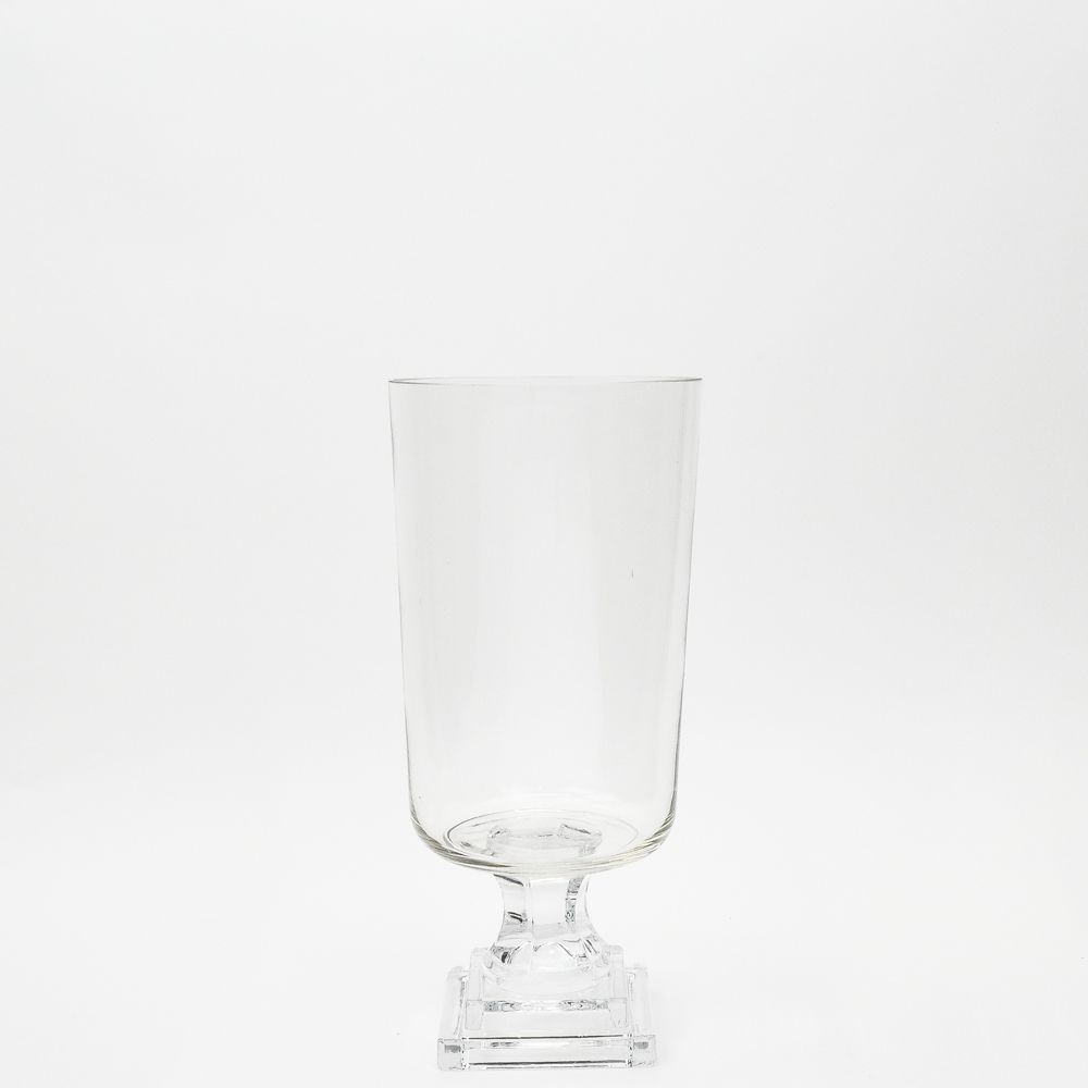 13 inch Glass Pedestal Vase