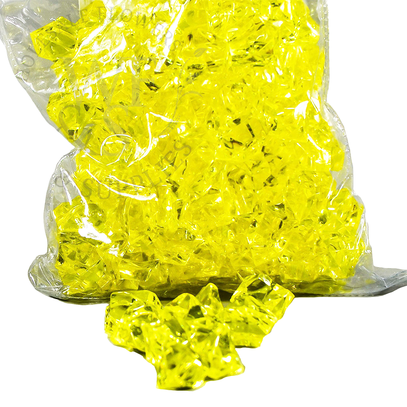 Acrylic Ice Crystals Yellow