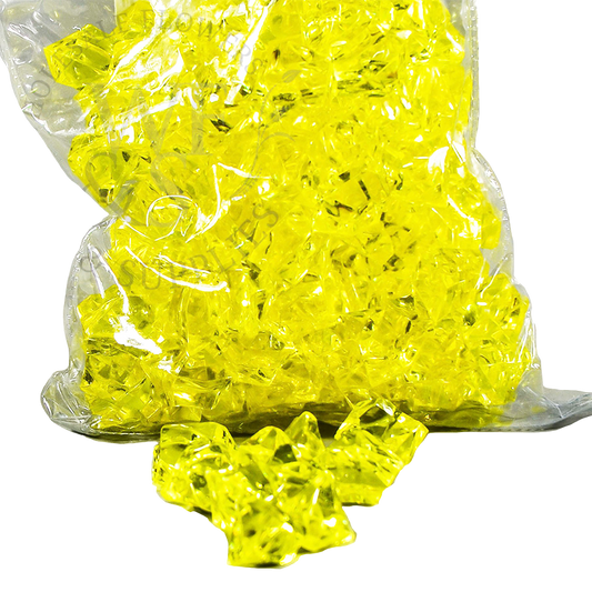Acrylic Ice Crystals Yellow