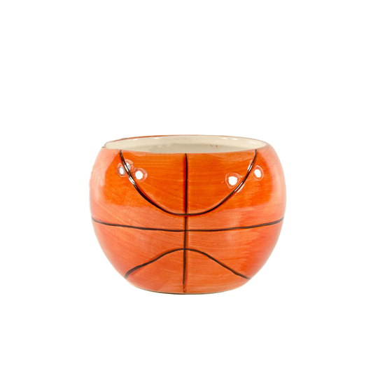 Ceramic Basketball Planter Vase for Centerpieces