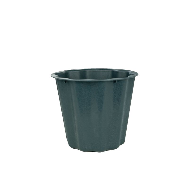 6.5" Green Floral Container