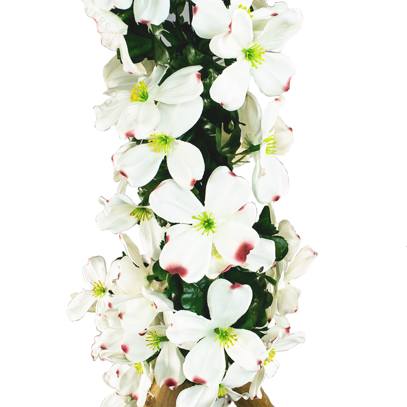 Dogwood Silk Flower Garland 6'