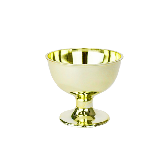 Gold Plastic Centerpiece Bowl 4.5"